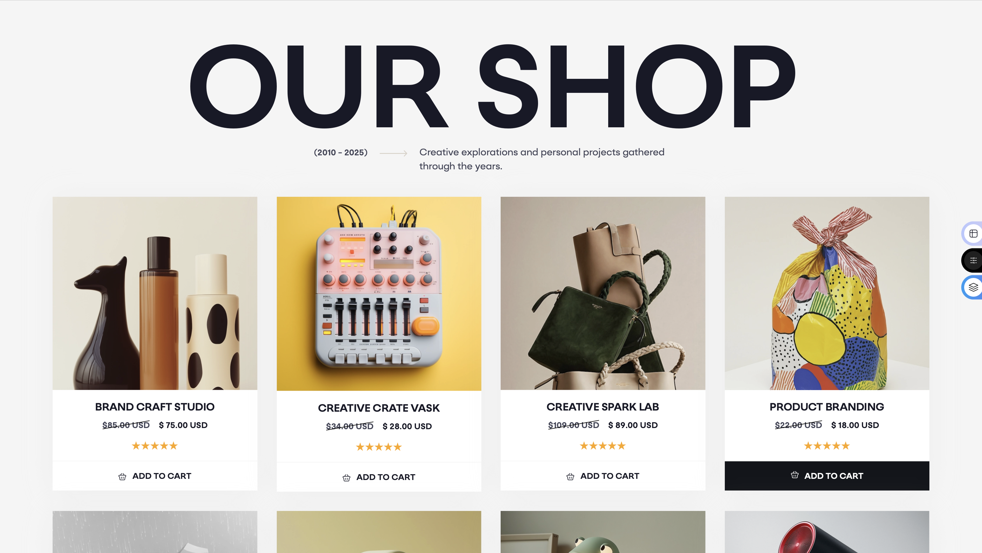 shop page